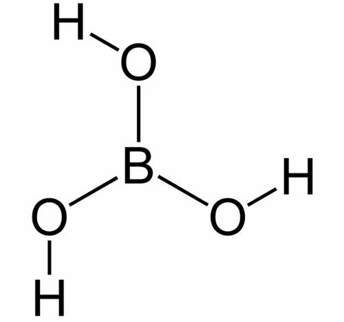 Asid borik dikelaskan sebagai bahan berisiko rendah