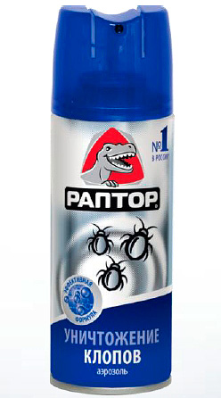 Aerosol Raptor daripada bedbugs