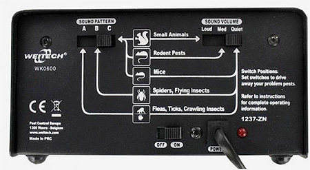 يستخدم WK-600 لصد الصراصير والقوارض