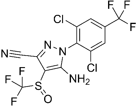 Fipronil insektisida: formula kimia