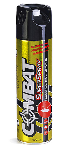 Aerosol Combat Superspray sangat mudah digunakan.