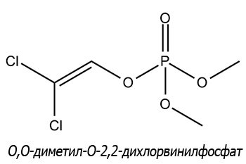 Dimethyldichlorovinyl phosphate (disingkat dichlorvos)