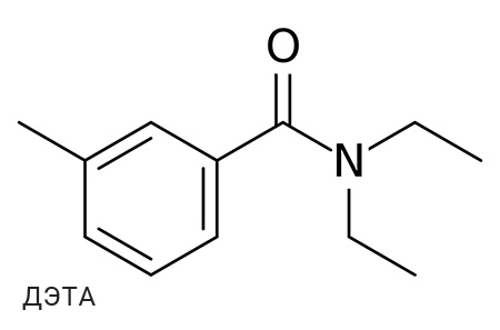 Penghalau DEET (diethyltoluamide)